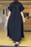 Made in Italy Summer Oscar Pure Cotton T Shirt Dress Black /20 =